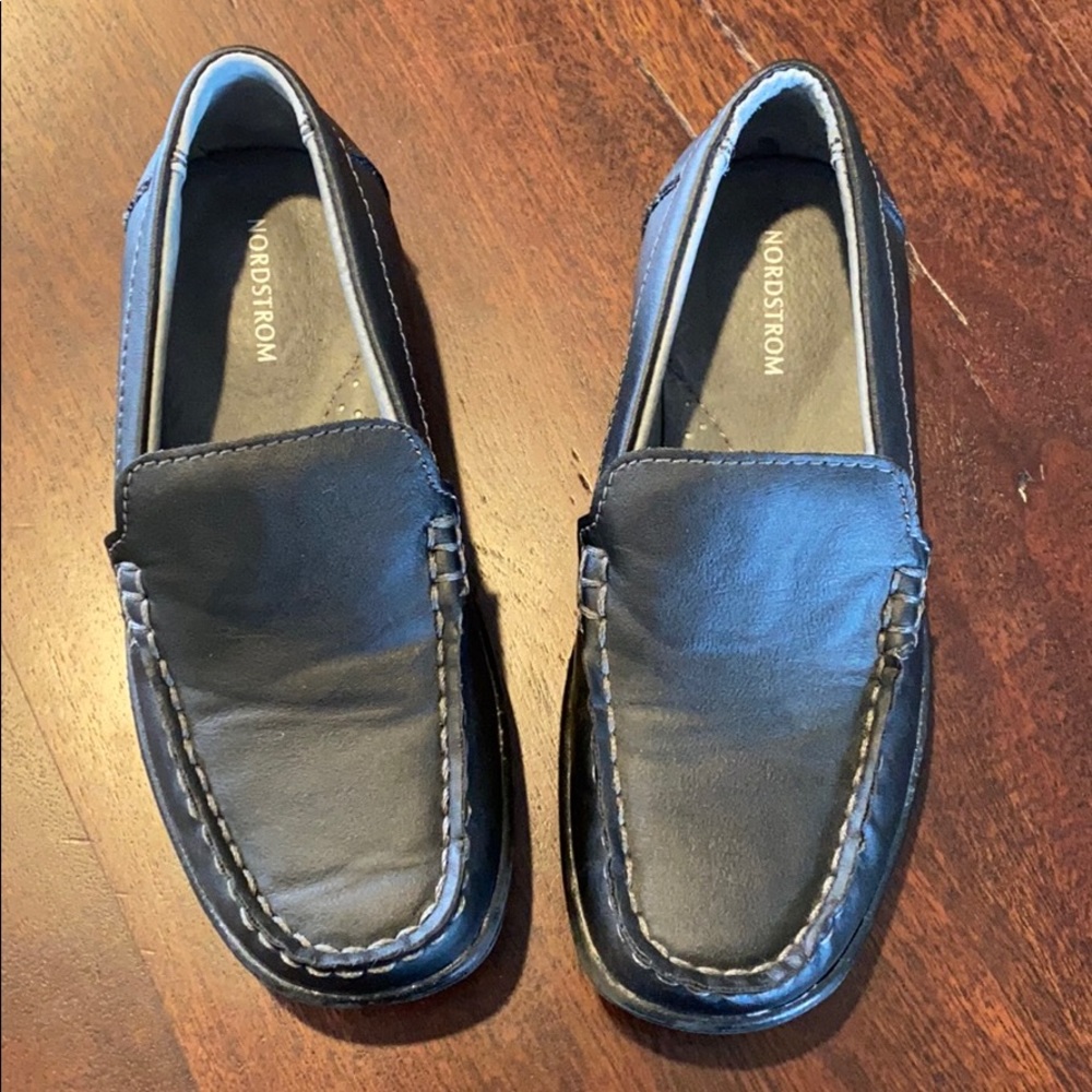 Boys/kids Nordstrom black dress shoes size 12 1/2